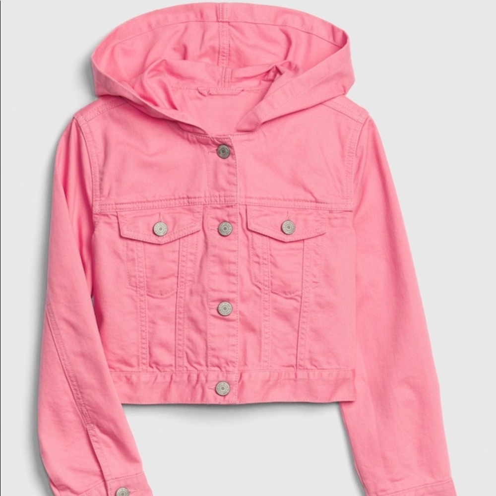 Girls Denim Icon Hoodie Jacket XXL